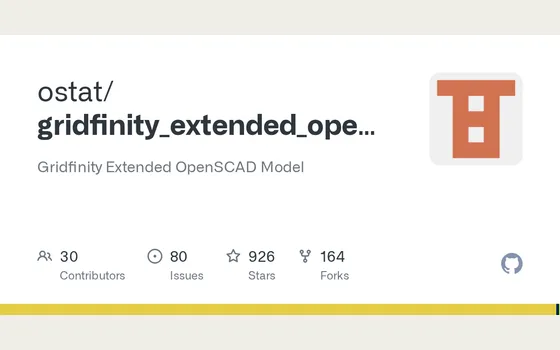 Aperçu : générateur Gridfinity Extended OpenSCAD d’ostat